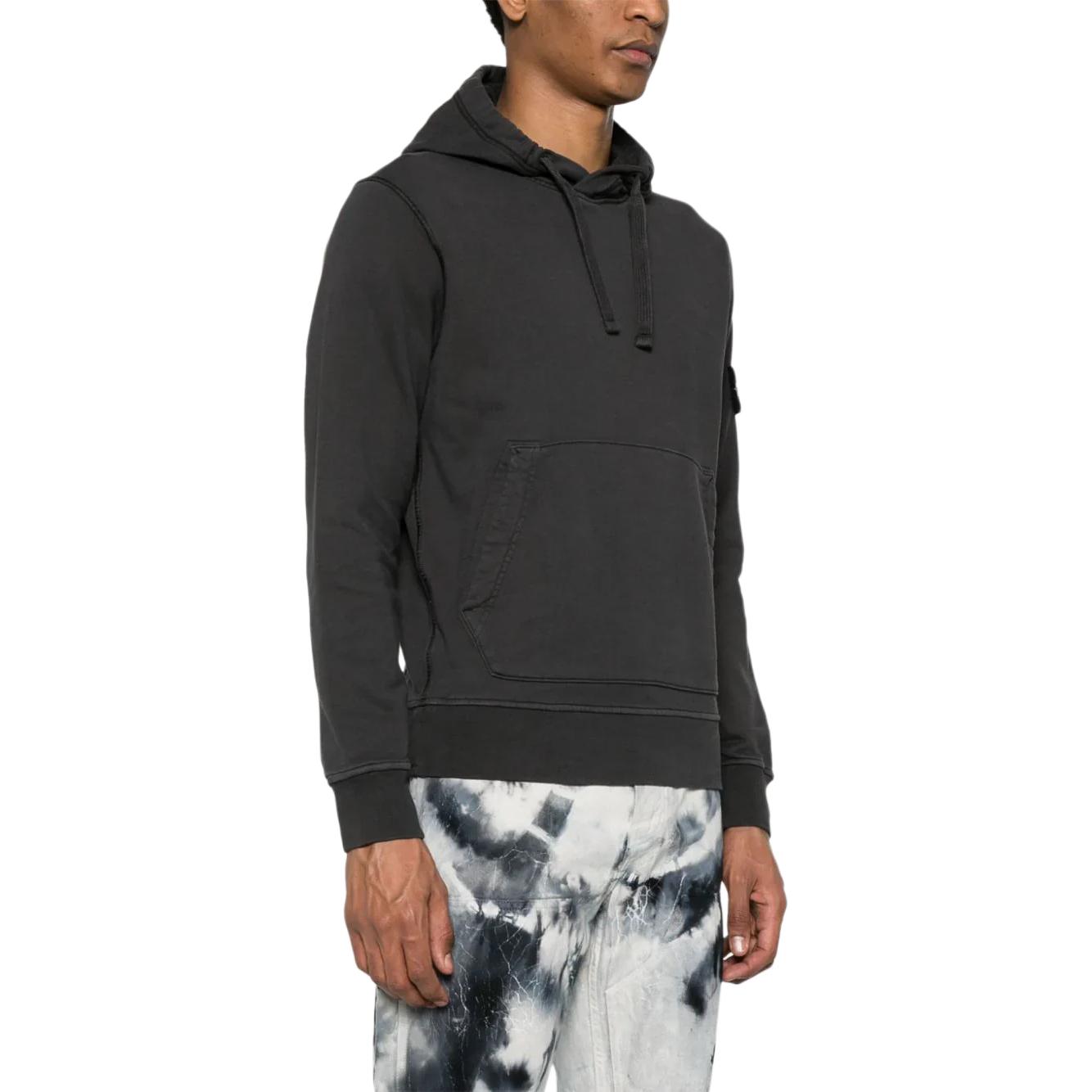 STONE ISLAND  Slim Fit Hooded Long Sleeve Sweatshirt Dark Grey. 801564151-V0065 圖 6