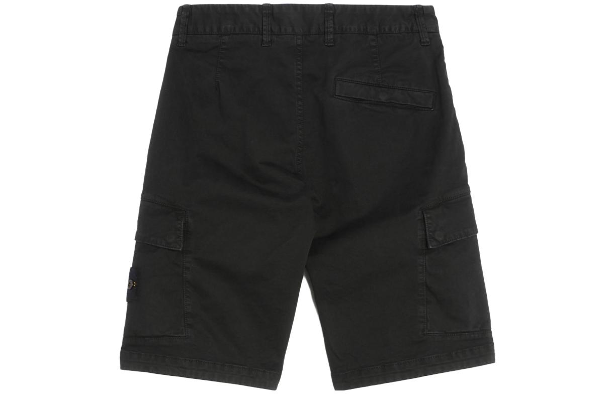 STONE ISLAND  Solid Black Straight Shorts 1015L1204-A0129 圖 3