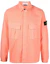 Buy STONE ISLAND Solid Button-Up Long Sleeve Shirt Pink Salmon 771511305-V0083