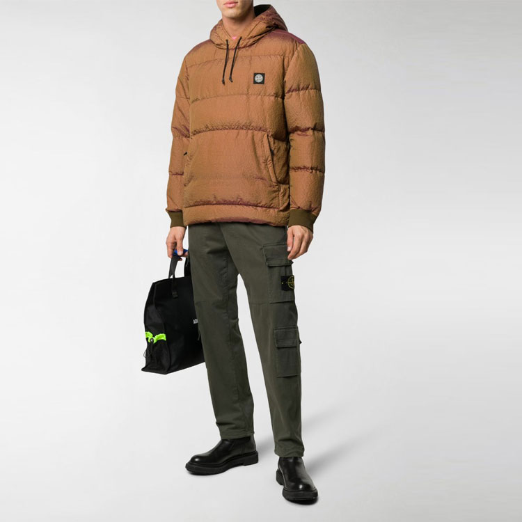 Shop 스톤 아일랜드 솔리드 캐주얼 카고 팬츠 아미 그린. 731531710-V0059