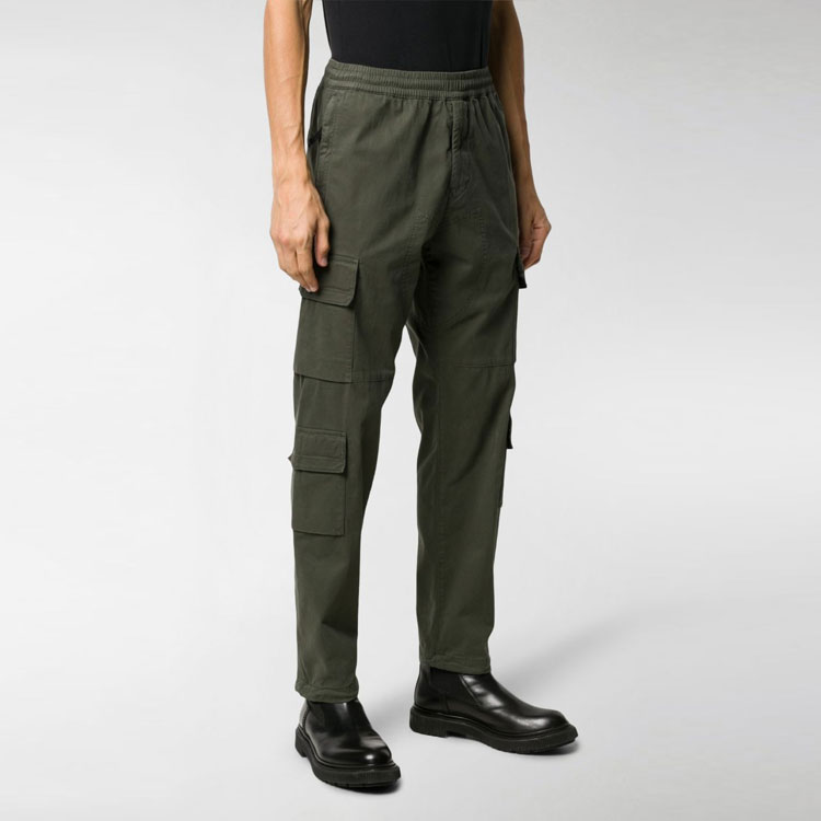 Details for 스톤 아일랜드 솔리드 캐주얼 카고 팬츠 아미 그린. 731531710-V0059