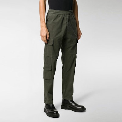 스톤 아일랜드 솔리드 캐주얼 카고 팬츠 아미 그린. 731531710-V0059 Details for 스톤 아일랜드 솔리드 캐주얼 카고 팬츠 아미 그린. 731531710-V0059