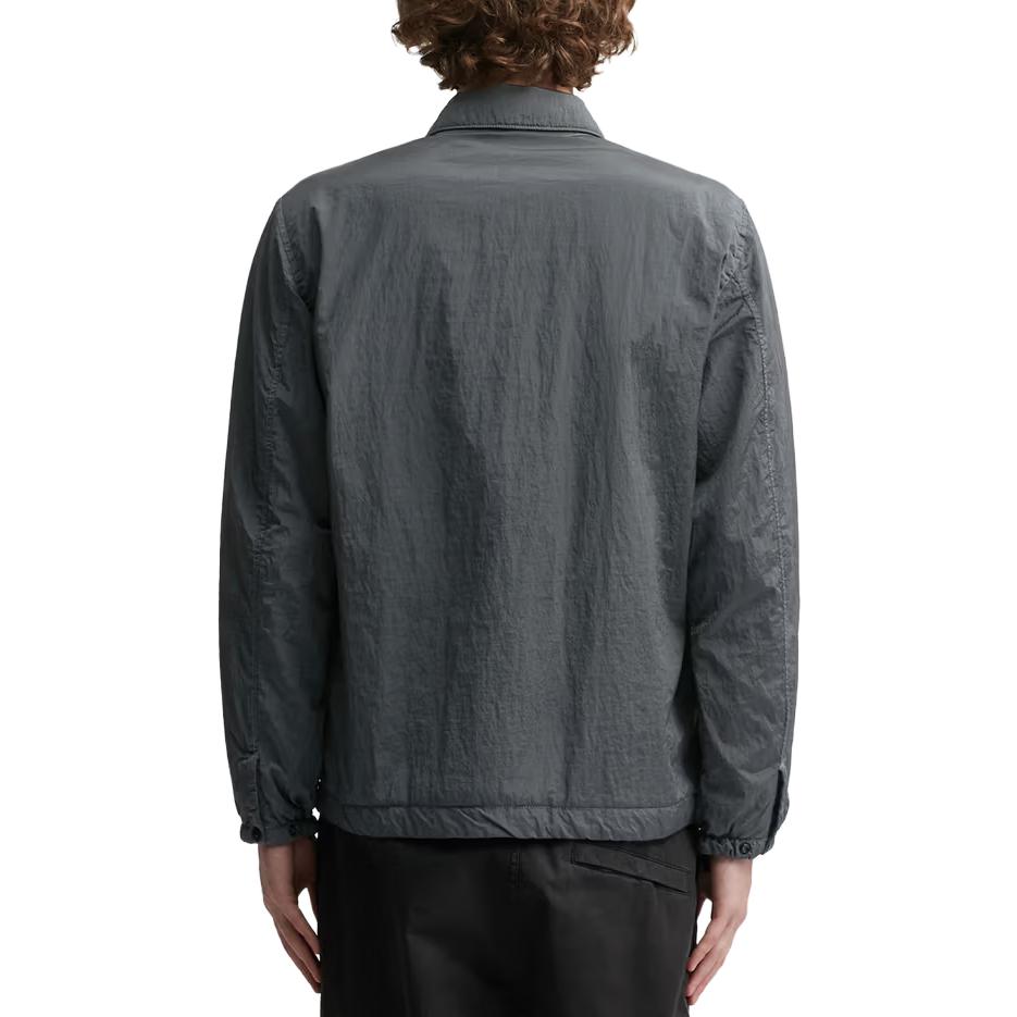 STONE ISLAND  Solid Color Button-Up Jacket in Lead Gray. 7915Q0819-V0062 圖 5