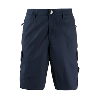 STONE ISLAND Solid Color Casual Cargo Shorts. 7215L0403-V0028
