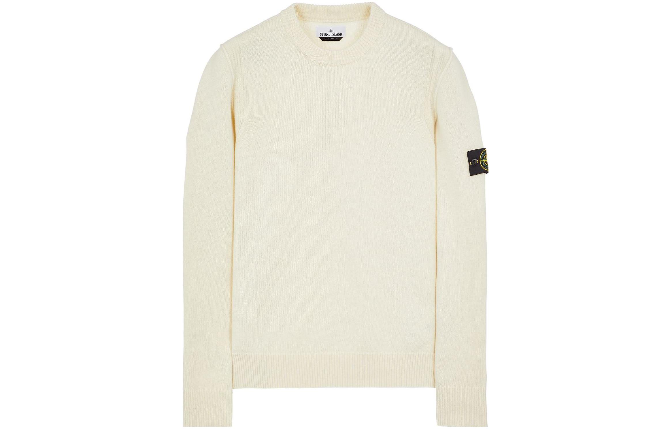 Order STONE ISLAND Suéter Pullover Cuello Redondo Color Blanco 7915508A3-V0099