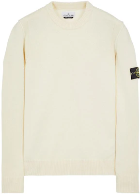 STONE ISLAND Suéter Pullover Cuello Redondo Color Blanco 7915508A3-V0099 Order STONE ISLAND Suéter Pullover Cuello Redondo Color Blanco 7915508A3-V0099