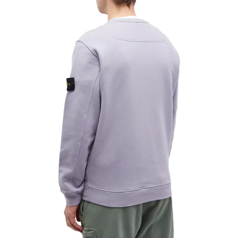 Stone Island  Solid Color Crewneck Sweatshirt Lilac Purple. 791562420-V0047 圖 4