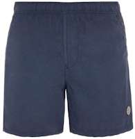 STONE ISLAND Solid Color Elastic Waist Casual Shorts - Dark Blue 7615B0946-V0020 STONE ISLAND Solid Color Elastic Waist Casual Shorts - Dark Blue 7615B0946-V0020