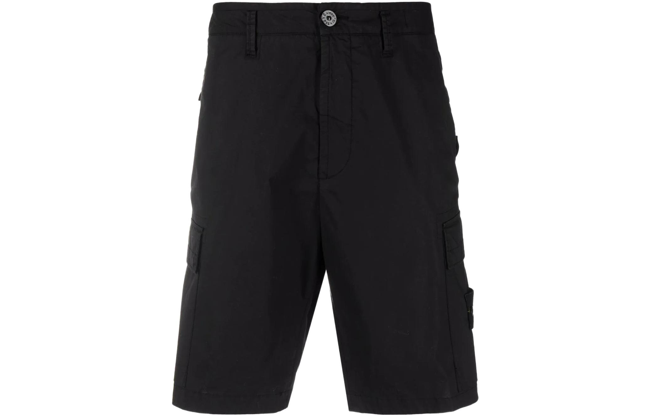 STONE ISLAND  Solid Color Logo Patch Cargo Shorts 7615L0803-V0029 圖 2