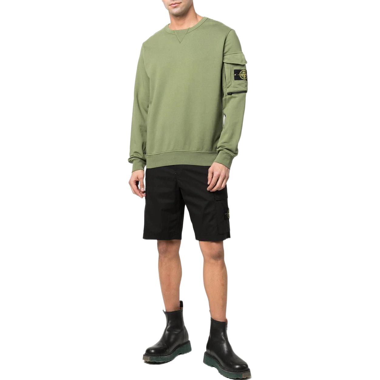 STONE ISLAND  Solid Color Logo Patch Cargo Shorts 7615L0803-V0029 圖 3