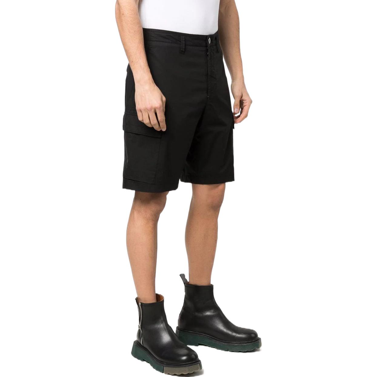 STONE ISLAND  Solid Color Logo Patch Cargo Shorts 7615L0803-V0029 圖 4