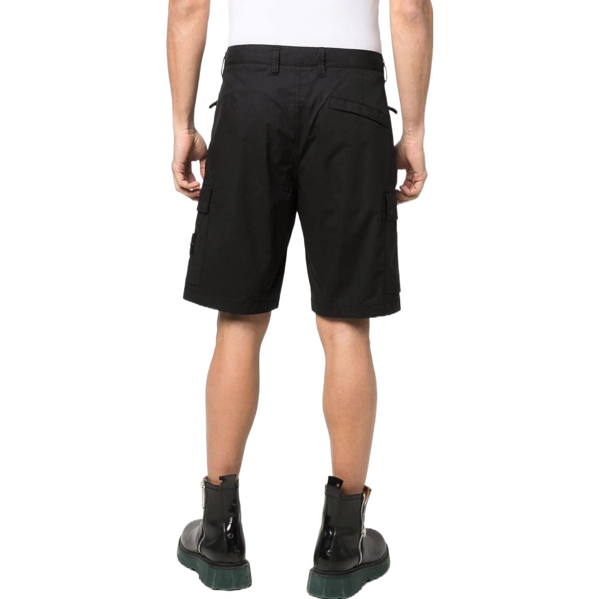 STONE ISLAND  Solid Color Logo Patch Cargo Shorts 7615L0803-V0029 圖 5