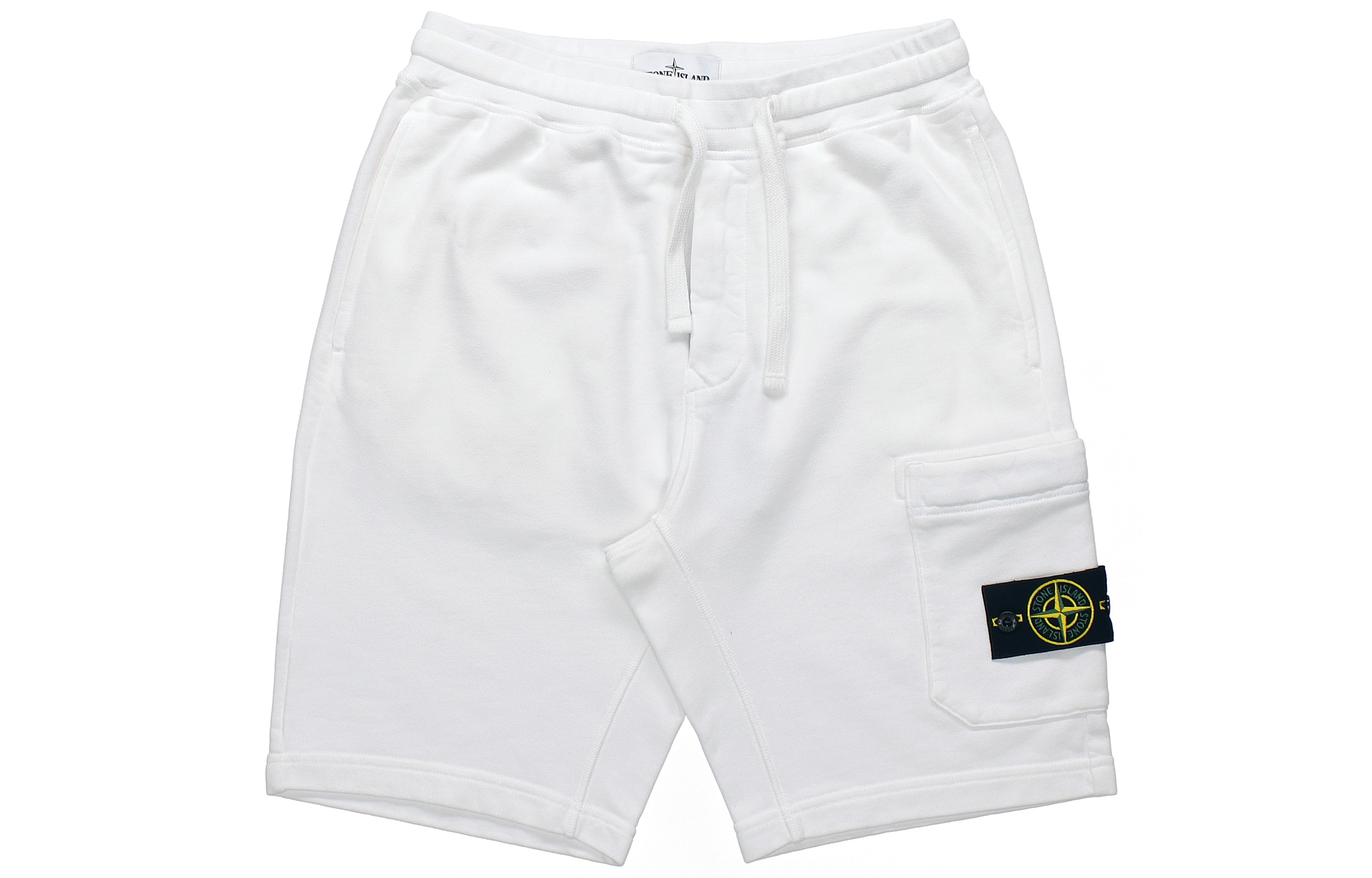 Stone Island  Solid Color Logo Patch Drawstring Casual Shorts 741564651-V0001 圖 2