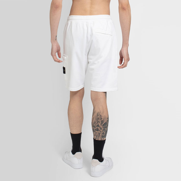 Stone Island  Solid Color Logo Patch Drawstring Casual Shorts 741564651-V0001 圖 5