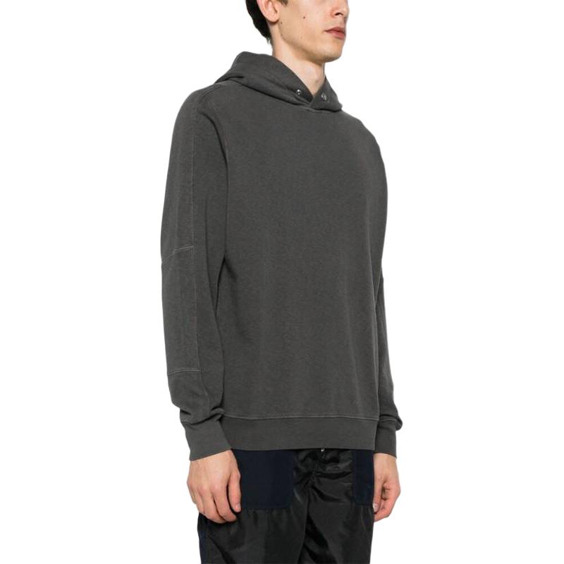 Stone Island  Solid Color Logo Pullover Hoodie - Charcoal Gray 801565860-V0165 圖 4