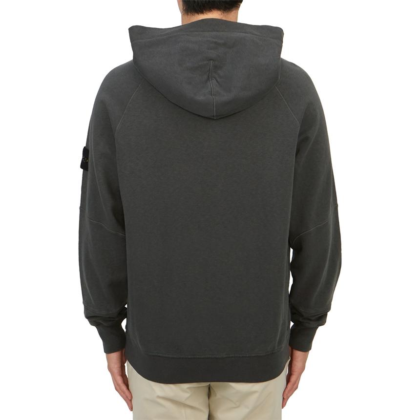 Stone Island  Solid Color Logo Pullover Hoodie - Charcoal Gray 801565860-V0165 圖 5