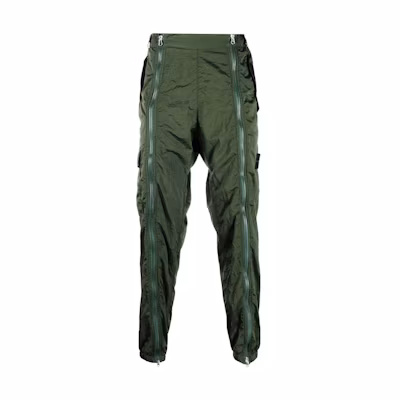 STONE ISLAND Solid Color Mid-Waist Casual Pants with Zipper. 771531619-V0020