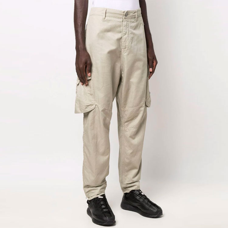 STONE ISLAND  Solid Color Mid-Waist Loose Fit Casual Sport Pants 761930318-V0095 圖 4