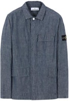 Stone Island Solid Color Single-Button Collar Jacket 741511307-WASH Stone Island Solid Color Single-Button Collar Jacket 741511307-WASH