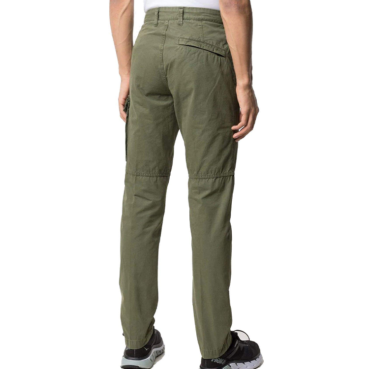 Shop STONE ISLAND Seluar Kargo Lurus Warna Pepejal. 7215312WA-V0158