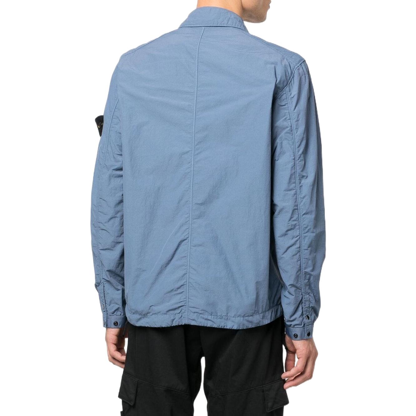 STONE ISLAND  Solid Color Zip-Up Collar Jacket Blue 771510303-V0024 圖 4