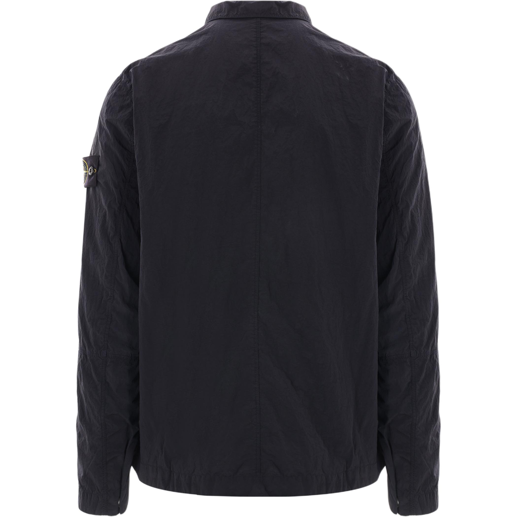 STONE ISLAND  Solid Color Zip-Up Loose Jacket Deep Blue 811511819-V0020 圖 3