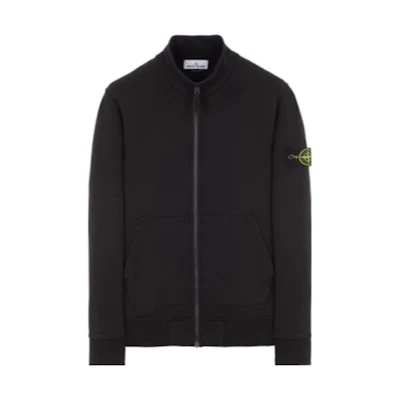 STONE ISLAND Solid Color Zip Jacket Black Casual Outerwear 101564351-A0029