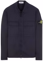 STONE ISLAND Solid Color Zip Jacket Blue 801510812-V0020 STONE ISLAND Solid Color Zip Jacket Blue 801510812-V0020