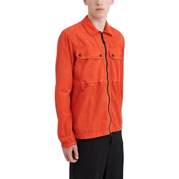 Lookbook 스톤 아일랜드 솔리드 컬러 지퍼 자켓 오렌지 7915102WN-V0137