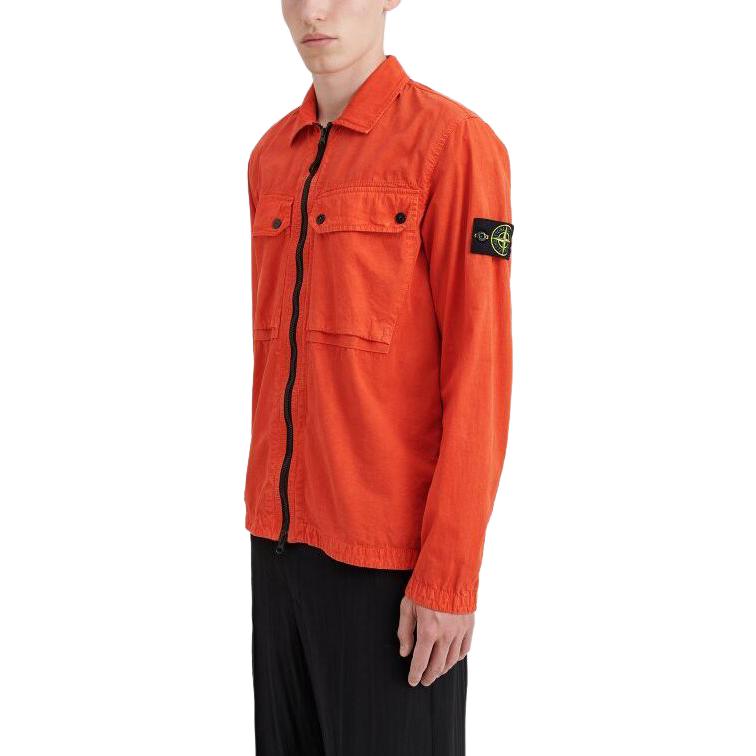 Purchase 스톤 아일랜드 솔리드 컬러 지퍼 자켓 오렌지 7915102WN-V0137