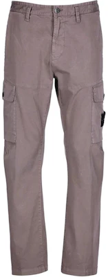 STONE ISLAND 灰棕色純色拉鍊直筒休閒長褲 811533908-V0075 Buy STONE ISLAND 灰棕色純色拉鍊直筒休閒長褲 811533908-V0075