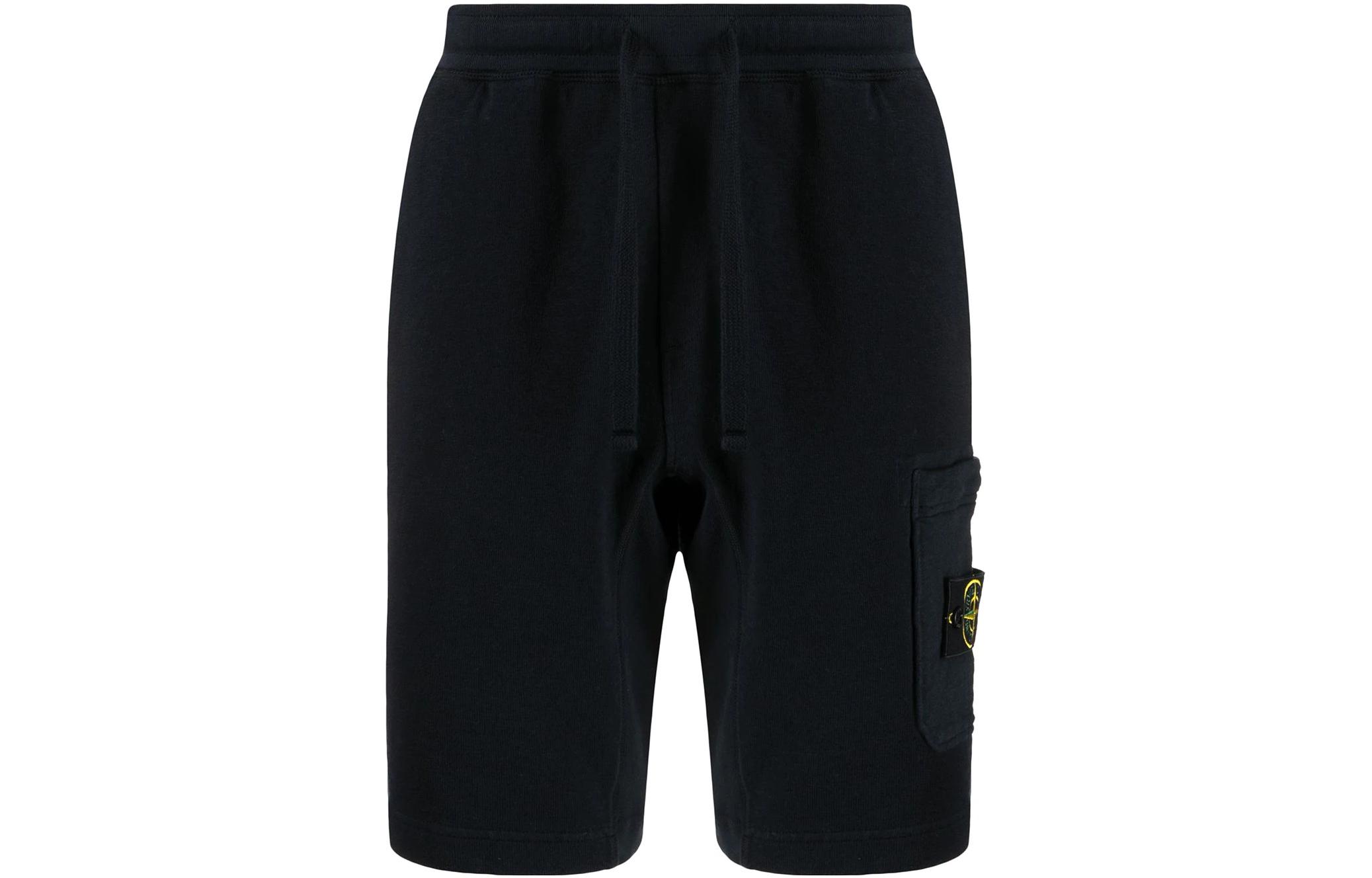 STONE ISLAND  Solid Drawstring Casual Sports Shorts 5 Inch 741563560-V0029