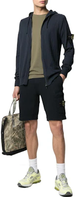 스톤 아일랜드 솔리드 드로스트링 캐주얼 스포츠 쇼츠 5인치 741563560-V0029 Lookbook 스톤 아일랜드 솔리드 드로스트링 캐주얼 스포츠 쇼츠 5인치 741563560-V0029