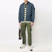 Lookbook STONE ISLAND Solid Logo Cargo Pants Casual Trousers 7615303WA-V0158