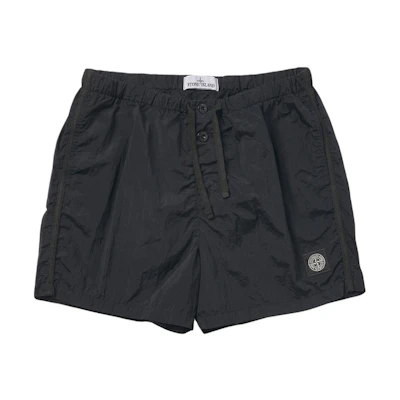STONE ISLAND Solid Logo Drawstring Swim Shorts. 7615B0643-V0020