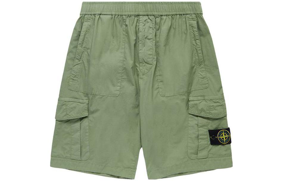 STONE ISLAND  Solid Straight Pocket Casual Shorts Military Green 7815L1003-V0055 圖 2