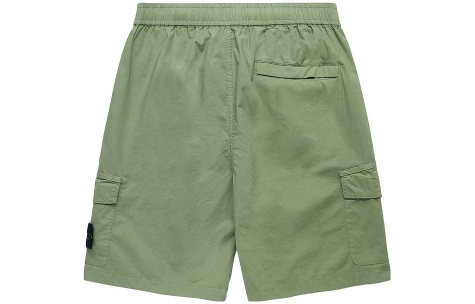 STONE ISLAND  Solid Straight Pocket Casual Shorts Military Green 7815L1003-V0055 圖 3