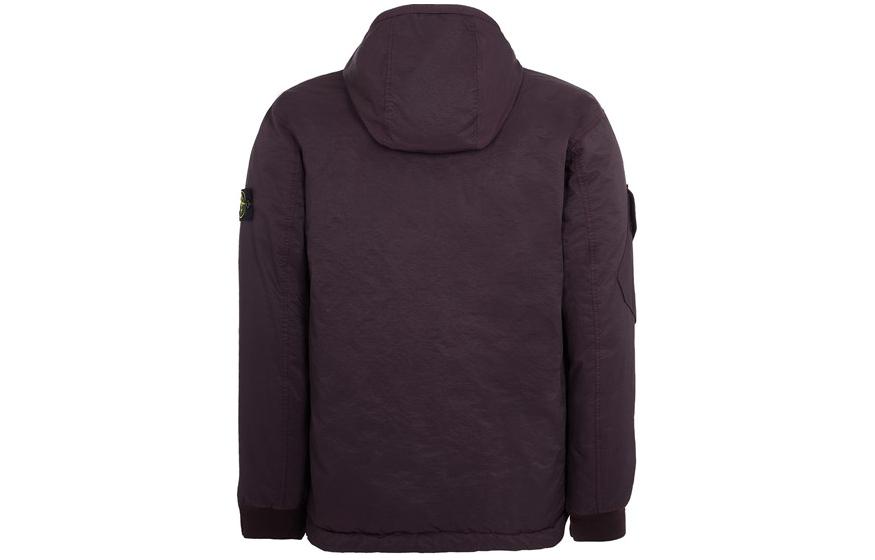 Stone Island  Solid Zip-Up Hoodie Jacket - Deep Burgundy Red 791542521-V0011 圖 3
