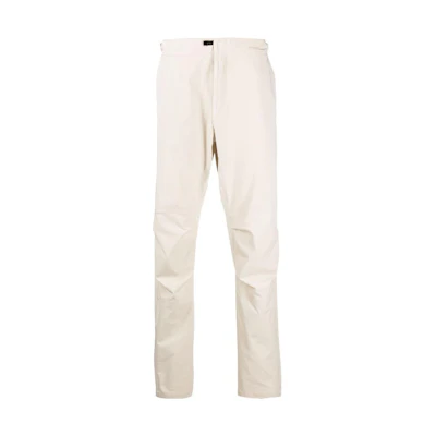STONE ISLAND Straight Fit Casual Pants Cream White Color. 7915301G4-V0097