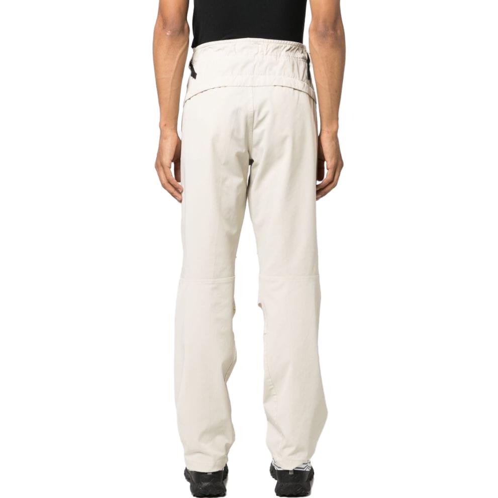 Shop STONE ISLAND 直筒休閒褲 米白色款式 7915301G4-V0097