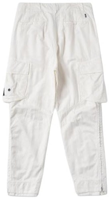 STONE ISLAND Seluar Cargo Tirus Putih - Warna Solid dengan Poket Berzip 761930318-V0099 Lookbook STONE ISLAND Seluar Cargo Tirus Putih - Warna Solid dengan Poket Berzip 761930318-V0099