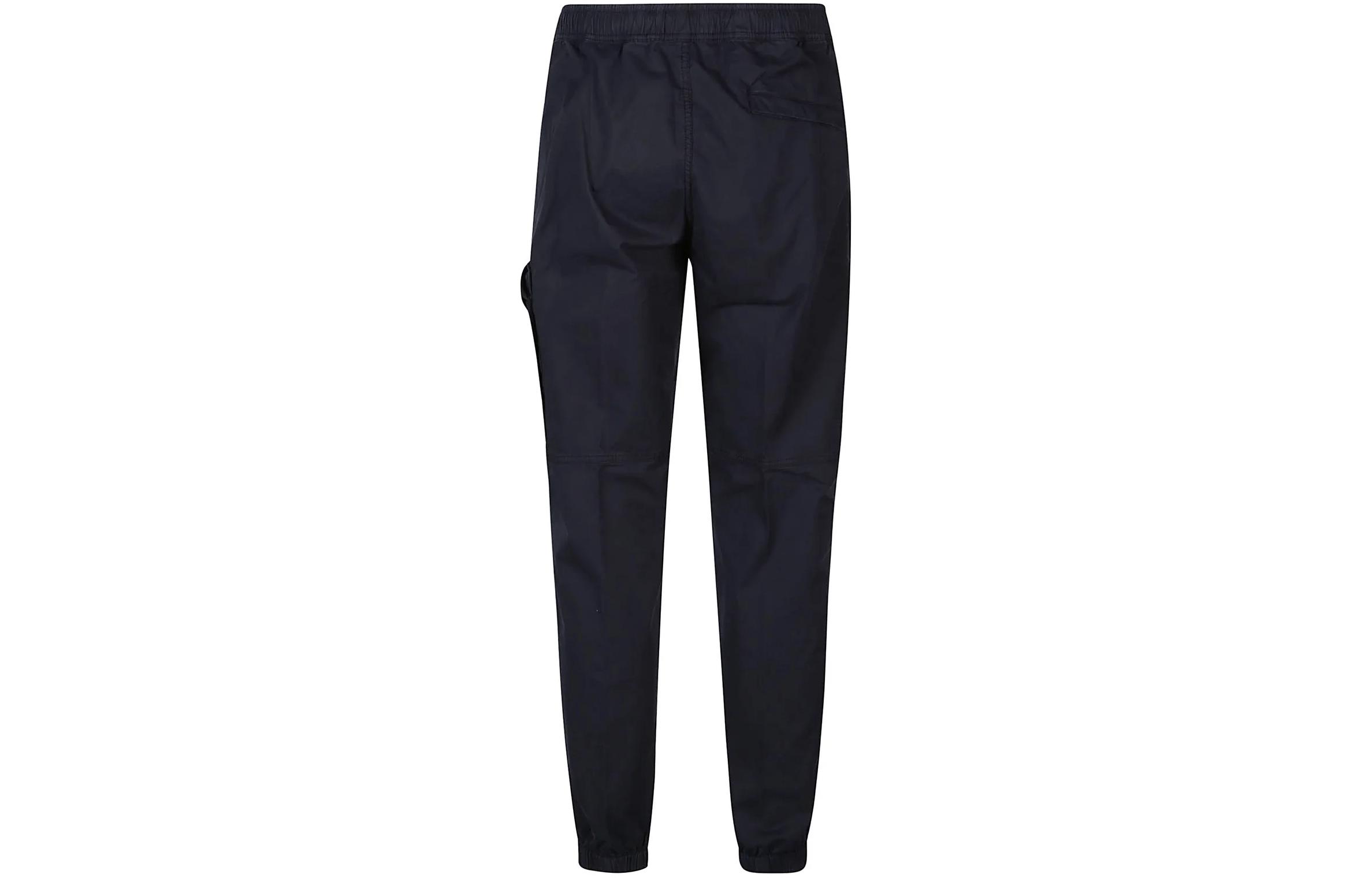 Lookbook STONE ISLAND 窄管休閒褲 海軍藍 素色口袋長褲 791532010-V0020