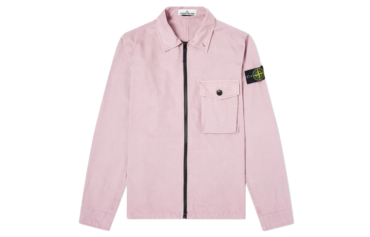 Order STONE ISLAND  Washed Workwear Shirt Pink 7215114WN-V0186