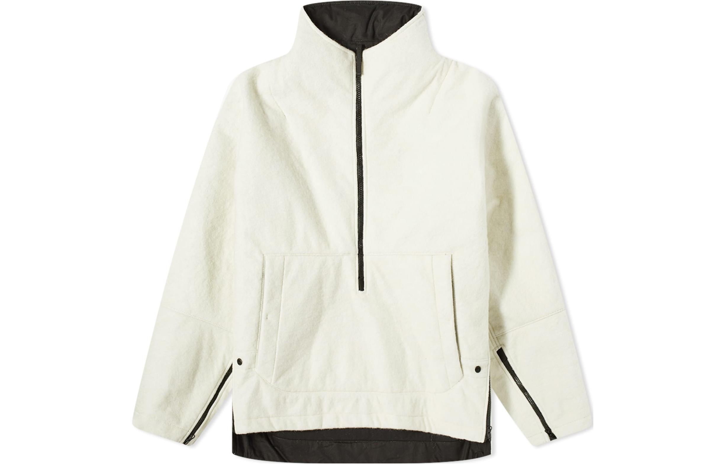 STONE ISLAND  White Half-Zip Pullover Jacket with Pocket 771940414-V0099 圖 2