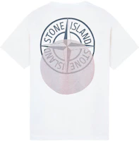 STONE ISLAND White Logo Back Short Sleeve T-Shirt 76152NS94-V0001 STONE ISLAND White Logo Back Short Sleeve T-Shirt 76152NS94-V0001