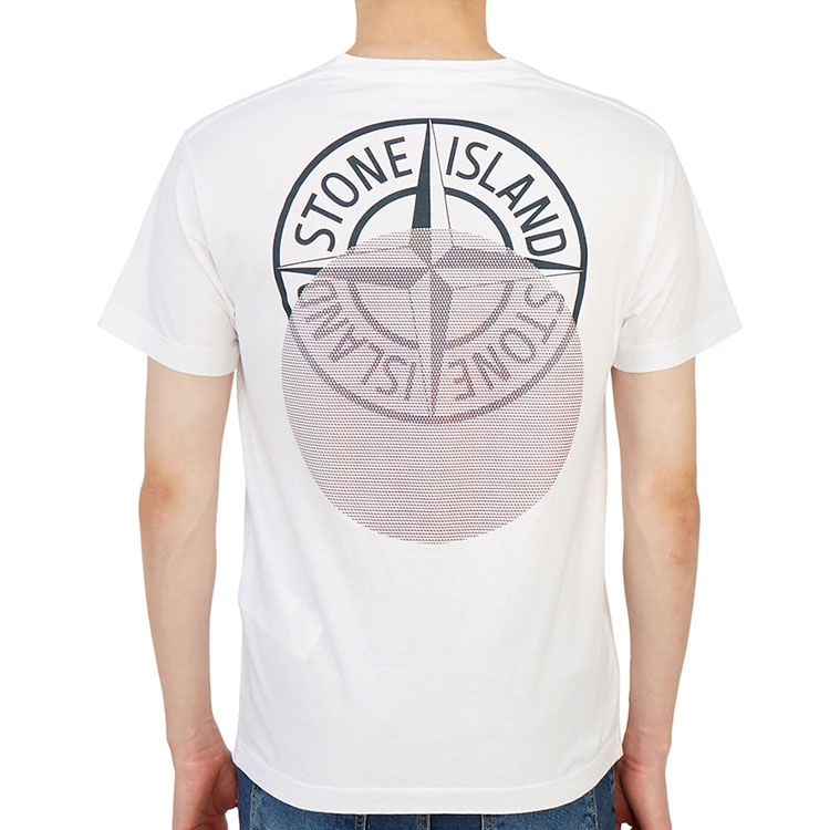 STONE ISLAND  White Logo Back Short Sleeve T-Shirt 76152NS94-V0001 圖 5