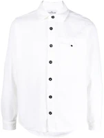 Stone Island White Long Sleeve Casual Shirt with Pocket Design. 771511811-V0001 Stone Island White Long Sleeve Casual Shirt with Pocket Design. 771511811-V0001
