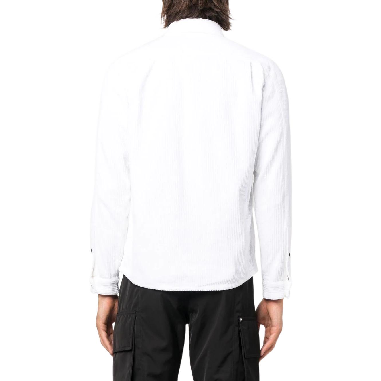 Shop Stone Island  White Long Sleeve Casual Shirt with Pocket Design. 771511811-V0001