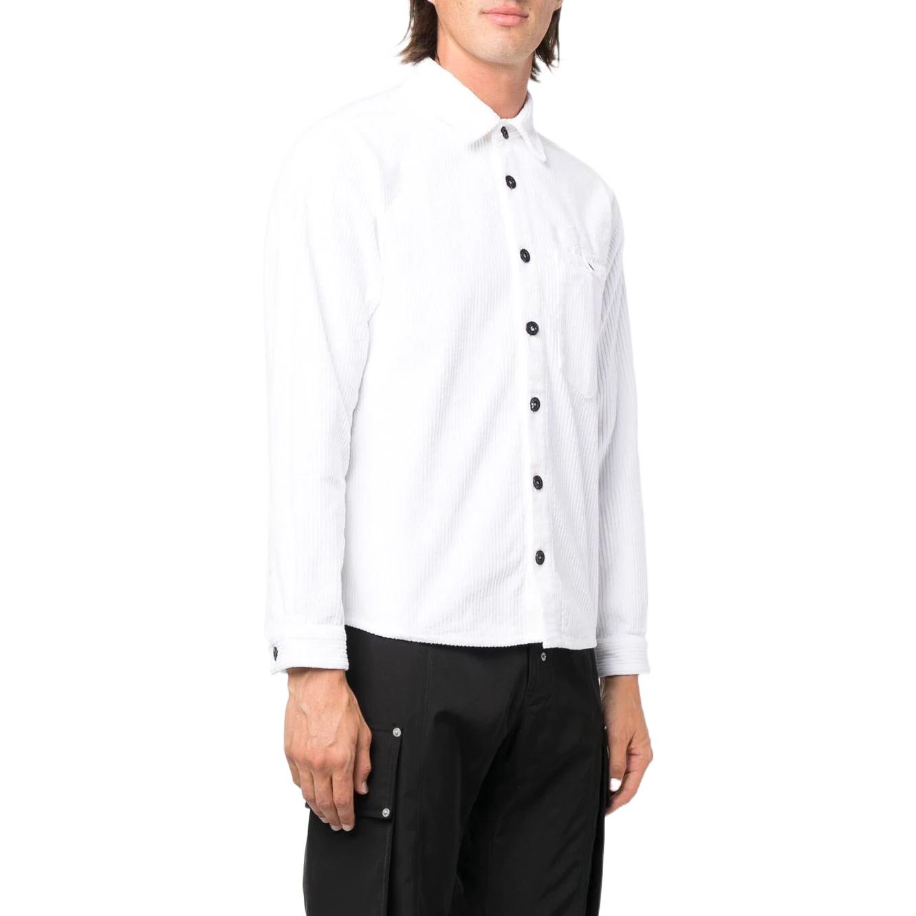 Purchase Stone Island  White Long Sleeve Casual Shirt with Pocket Design. 771511811-V0001