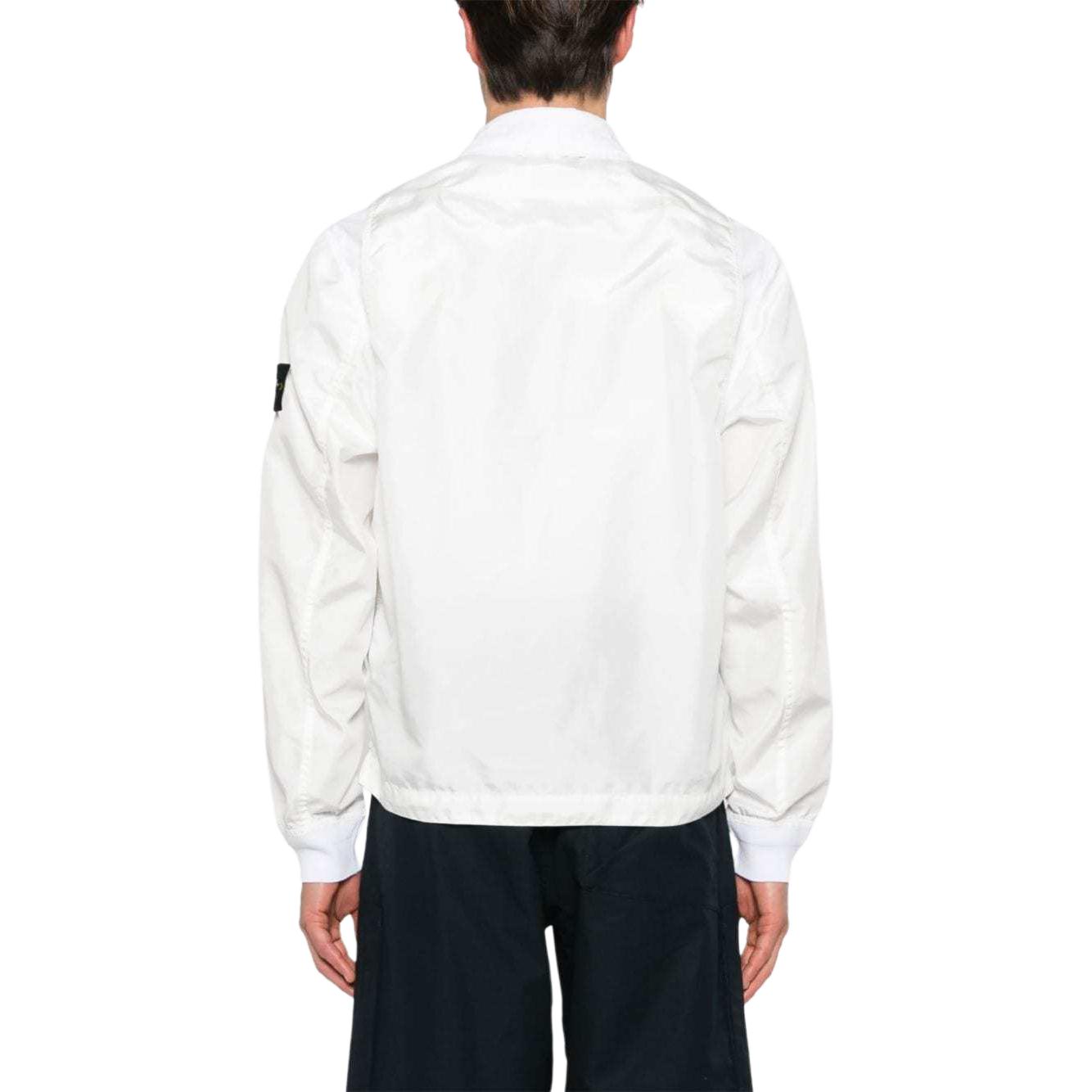 STONE ISLAND  White Long Sleeve Jacket with Logo Patch. 801542932-V0001 圖 4